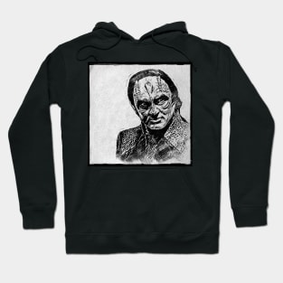 Murder Lizard Tailor BW Charcoal and Ink Hoodie